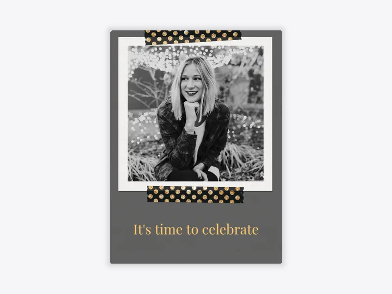 Dark Styled Tape (Photo) - parties_dyo_uyo - Invitation