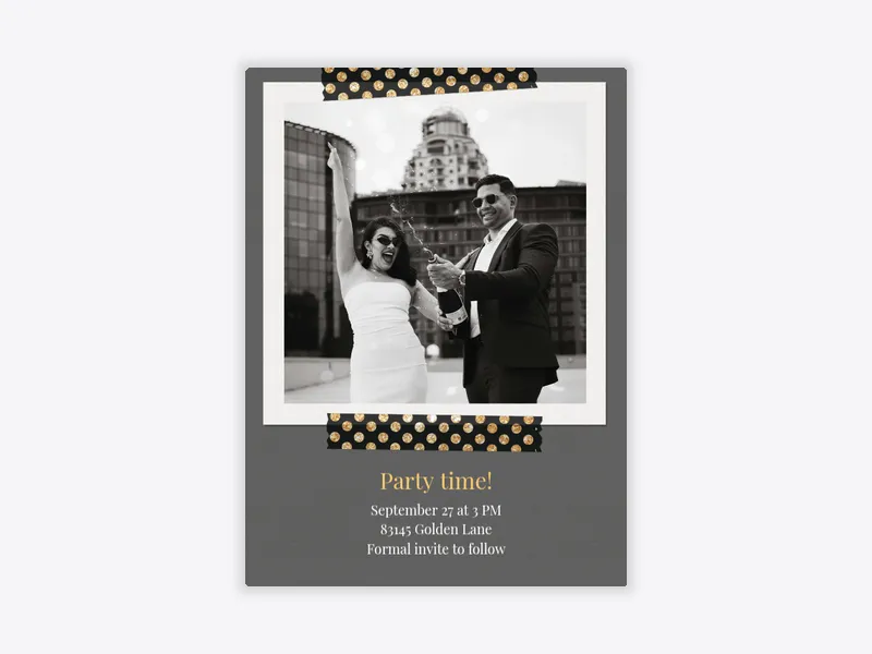 Dark Styled Tape (Photo) - wedding_dyo_uyo - Invitation