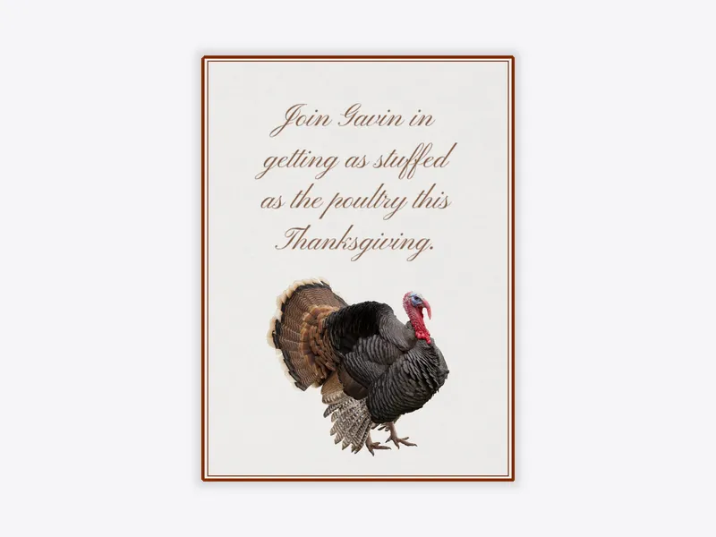 Thanksgiving Poultry - thanksgiving - Invitation