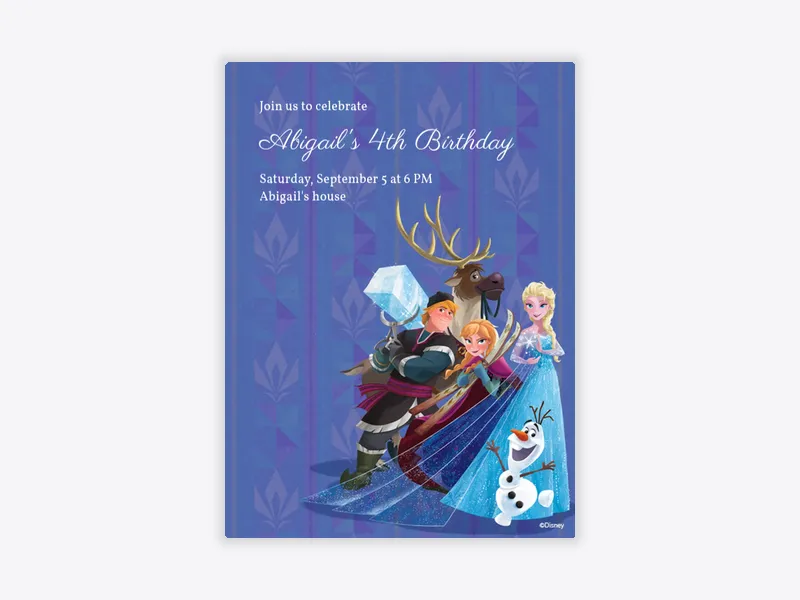 Disney’s Frozen: Anna, Elsa & Friends - featured - Invitation