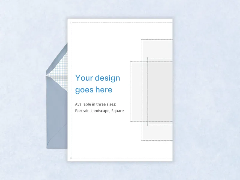 Upload Your Own Design (Dusty Blue Minimal) - baby_shower - Invitation