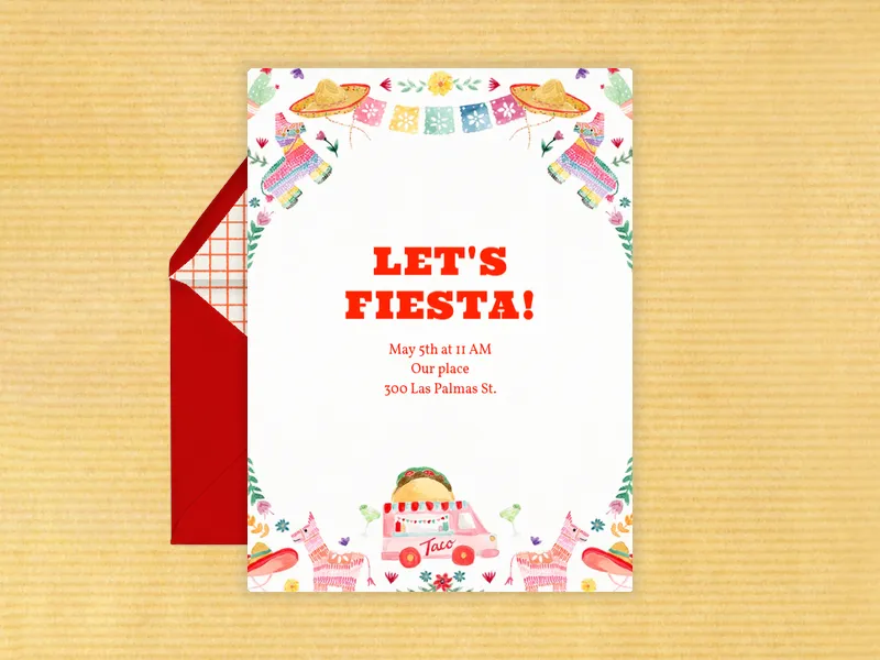 Fiesta Time - cinco_de_mayo - Invitation
