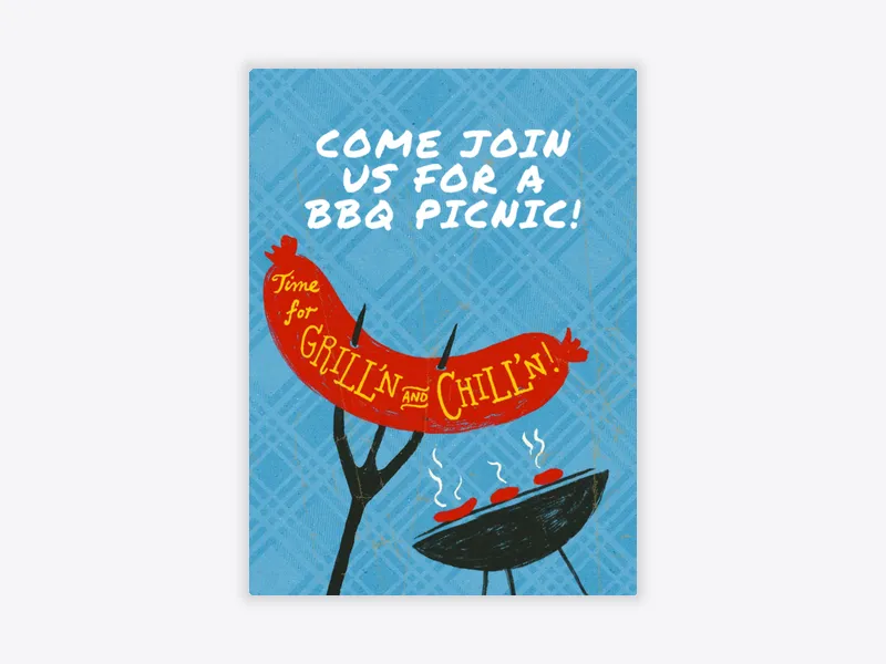 Grill and Chill - bbq - Invitation