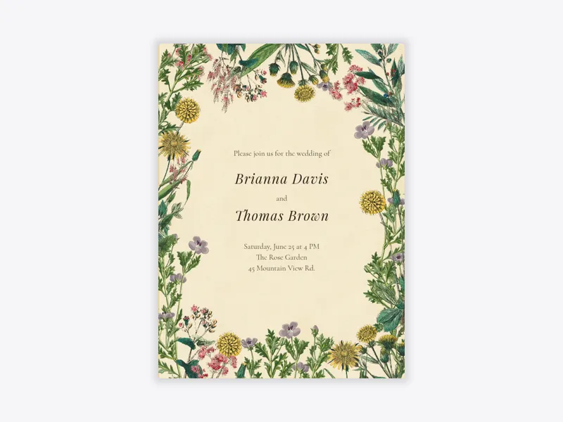 Lily of the Valley - wedding - Invitation
