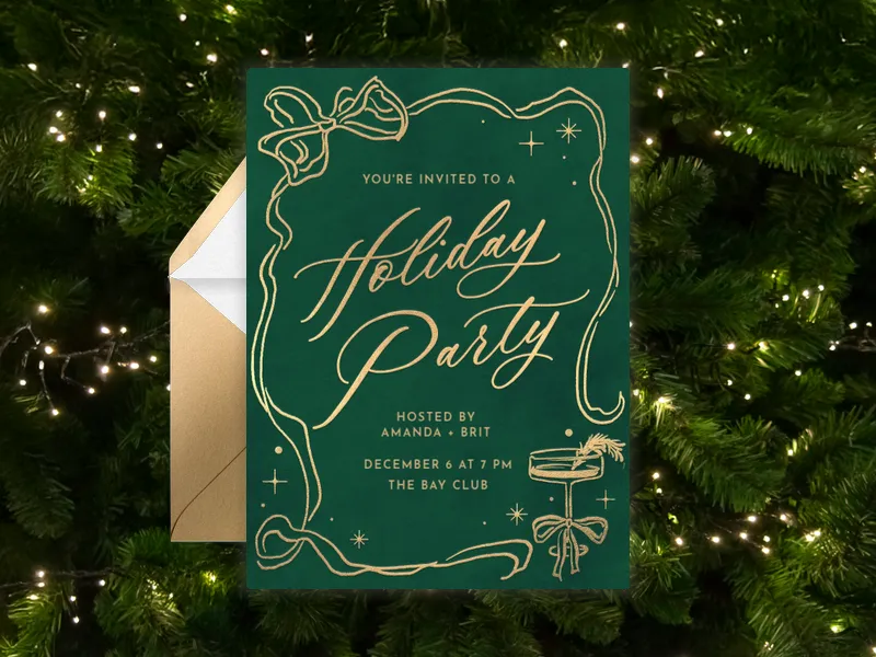 Lush Bow - business - Invitation