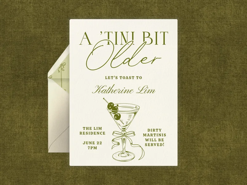 Martini Mood - 21st_birthday - Invitation