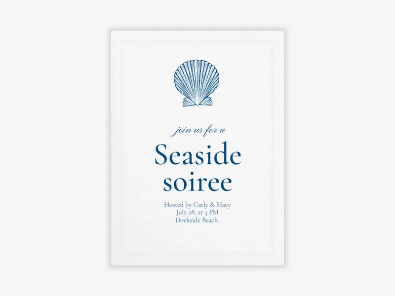 Ocean Breeze Beach Party - beach_party - Invitation