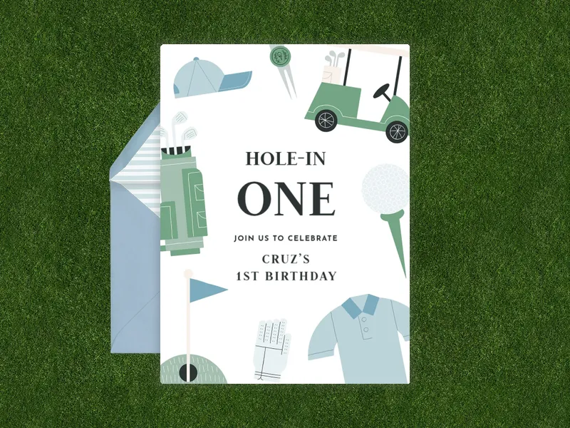Par-tee Time - golf - Invitation