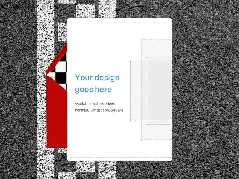 Upload Your Own Design (Racing Checkers) - 5th_birthday - Invitation