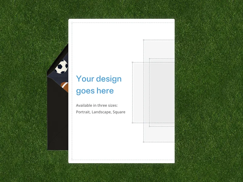 Upload Your Own Design (Sports Green) - featured - Invitation