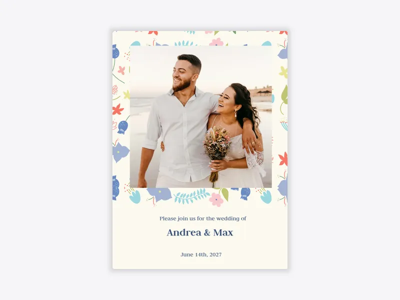Spring Floral (Photo) - post_wedding_brunch - Invitation