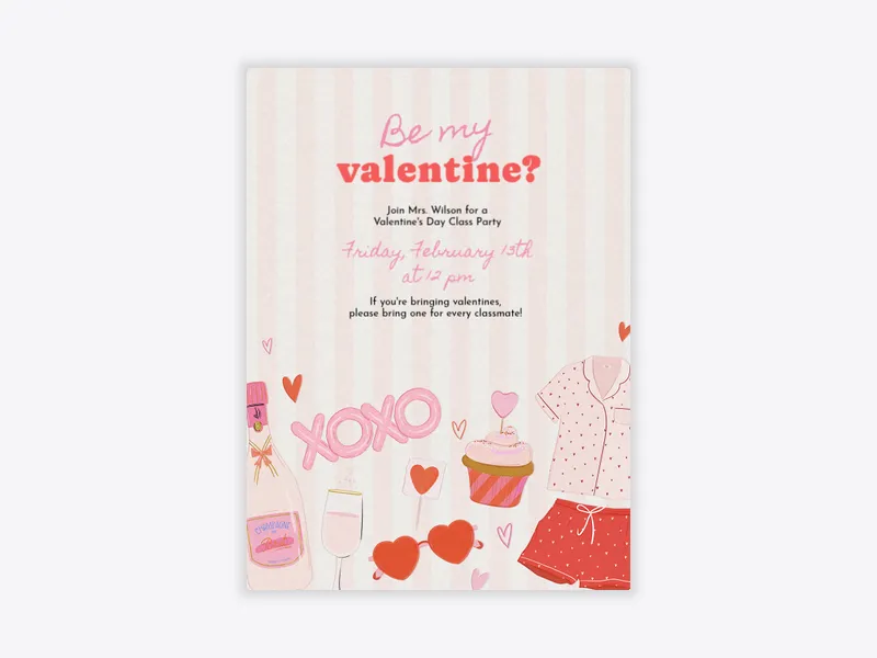 Sweetheart Doodles - valentines_day - Invitation