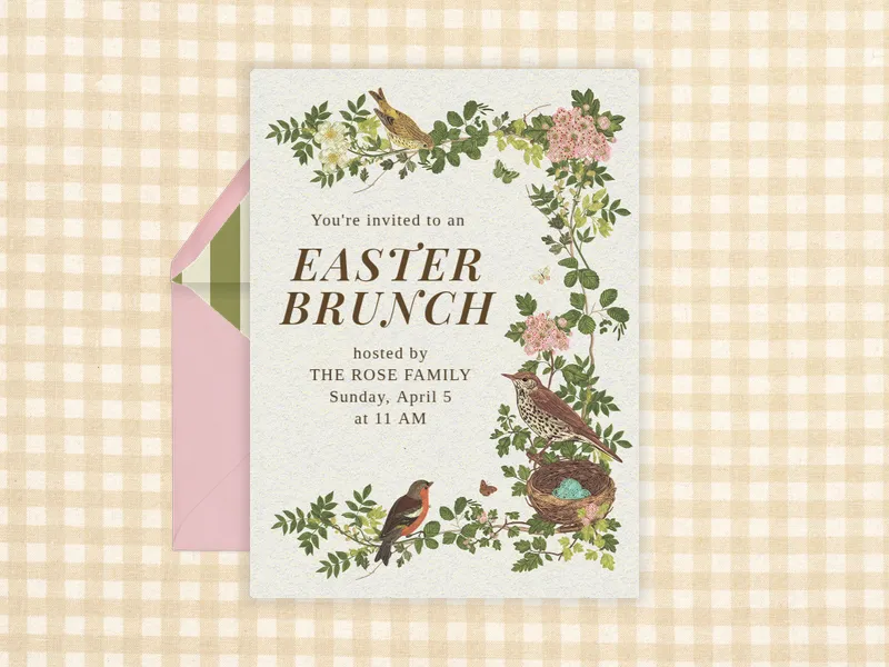 Birds of a Feather - easter - Invitation