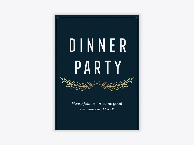 Dinner Party - dinner_party - Invitation