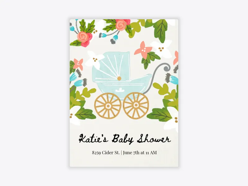 First Comes Love - gender_reveal - Invitation