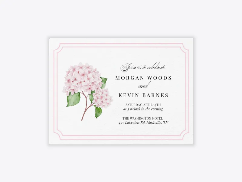 Delicate Blooms - vow_renewal - Invitation