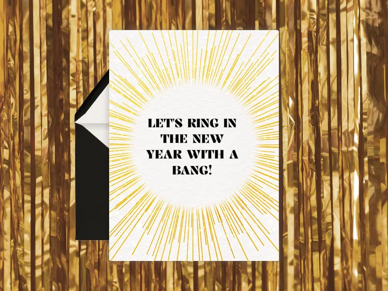 Golden Ray - new_years - Invitation