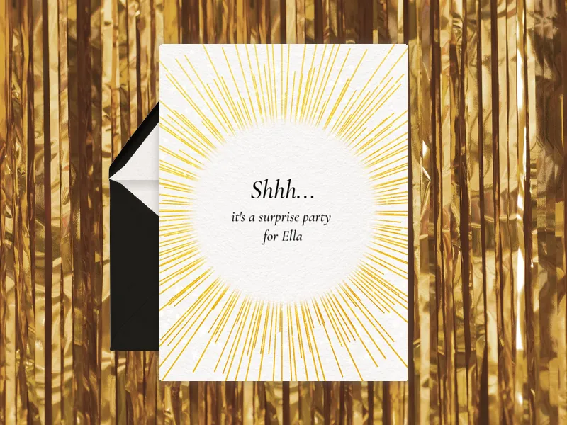 Golden Ray - birthday_forteens - Invitation