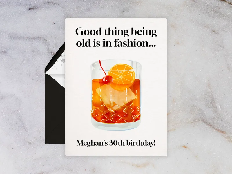 Good Old Fashioned Party - cocktail_party - Invitation