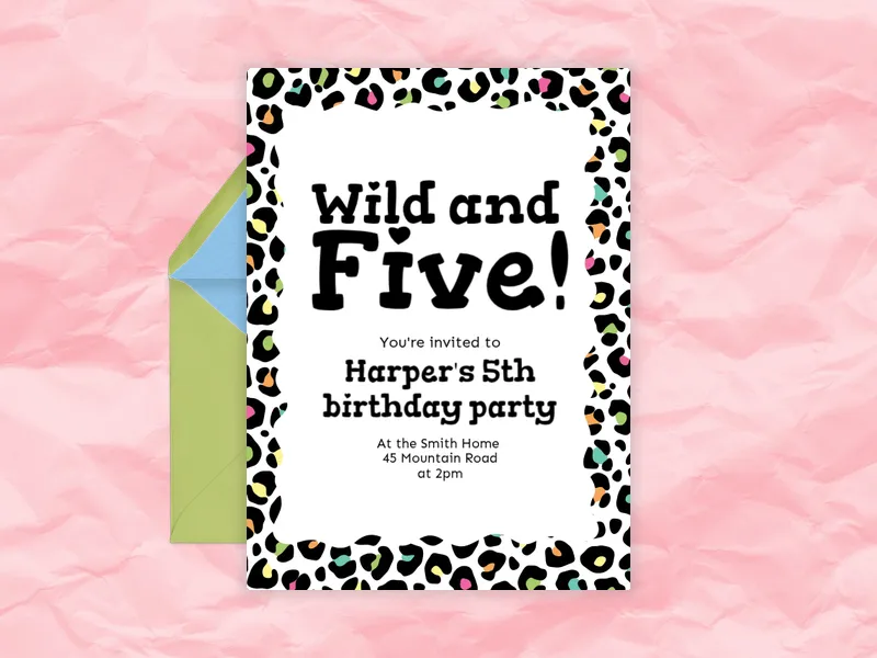 Jungle Gym - 5th_birthday - Invitation