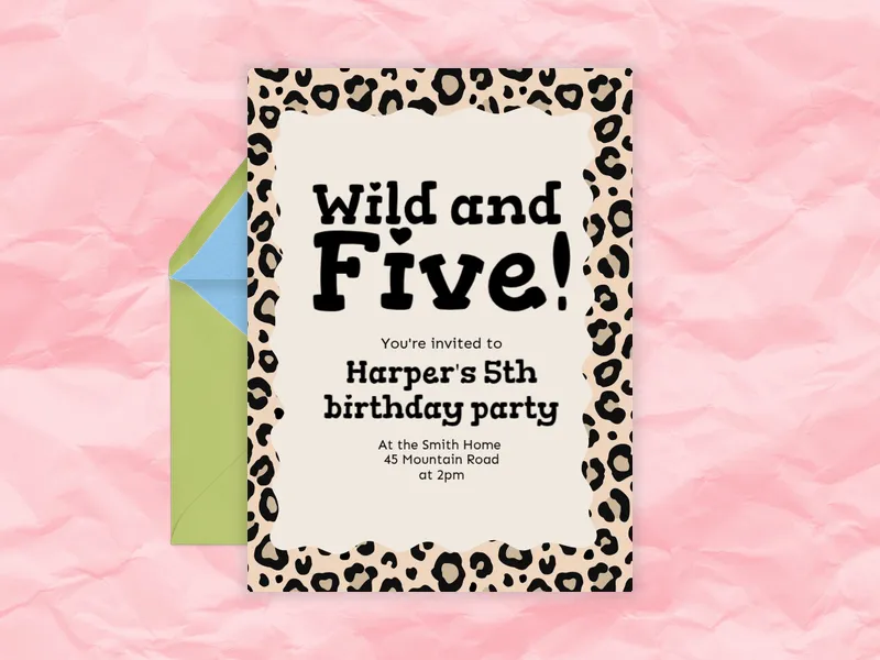 Jungle Gym - 5th_birthday - Invitation