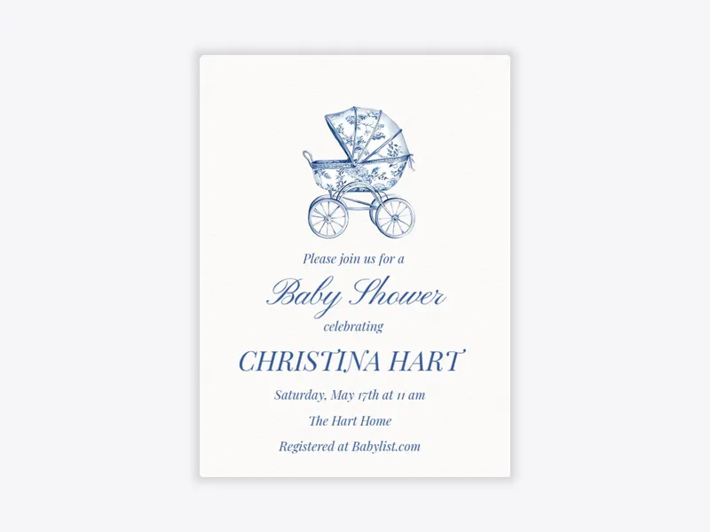 Lace Carriages Invitation free template design
