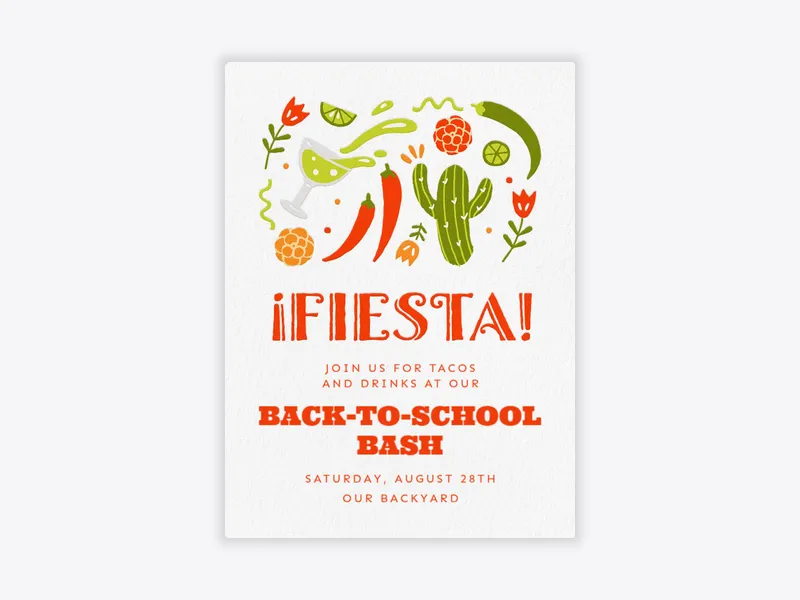 Lime Splash - back_to_school - Invitation