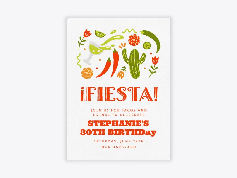Lime Splash - 30th_birthday - Invitation