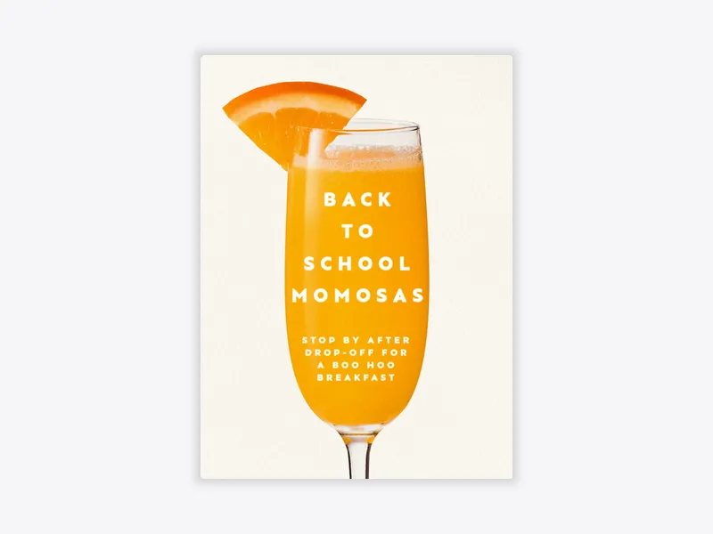 Mimosa Mania - back_to_school - Invitation