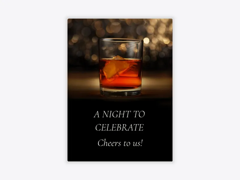 On the Rocks - guys_night - Invitation
