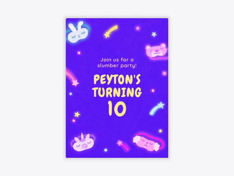 Party of Your Dreams - 10th_birthday - Invitation
