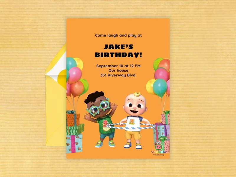 Cocomelon: Party Time - cocomelon - Invitation