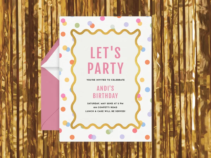 Playful Polka - featured - Invitation