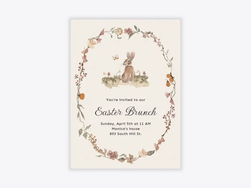 Somebunny's Invited - easter - Invitation