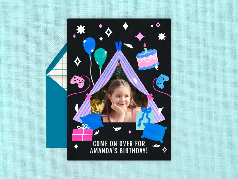 Striped Tent (Photo) - kids_activities - Invitation