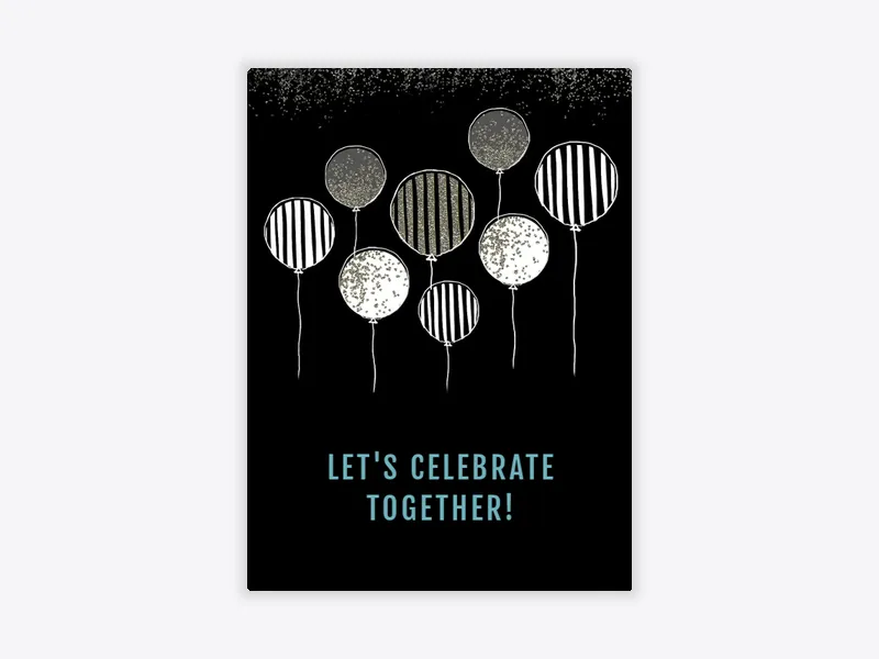 Illustrated Balloons - business_gatherings - Invitation
