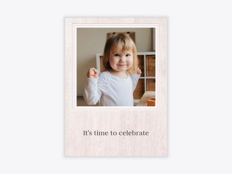 Styled Woodgrain (Photo) - birthday - Invitation