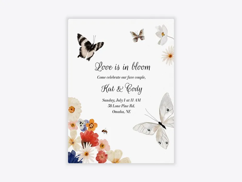 Butterfly Garden - post_wedding_brunch - Invitation