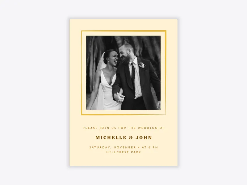 Chestnut (Photo) - wedding_weekend - Invitation