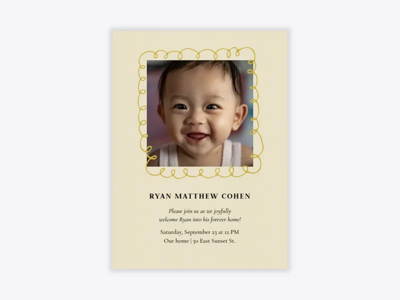 Doodle Frame (Photo) - parenthood_journey - Invitation