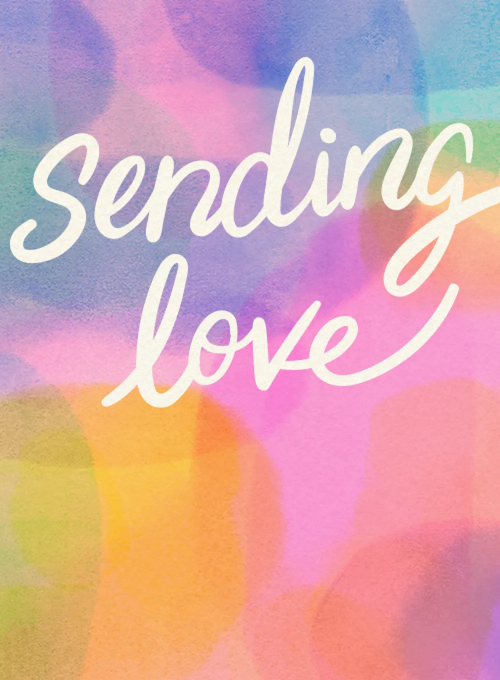 Sending Love Abstract - featured_cards - Card