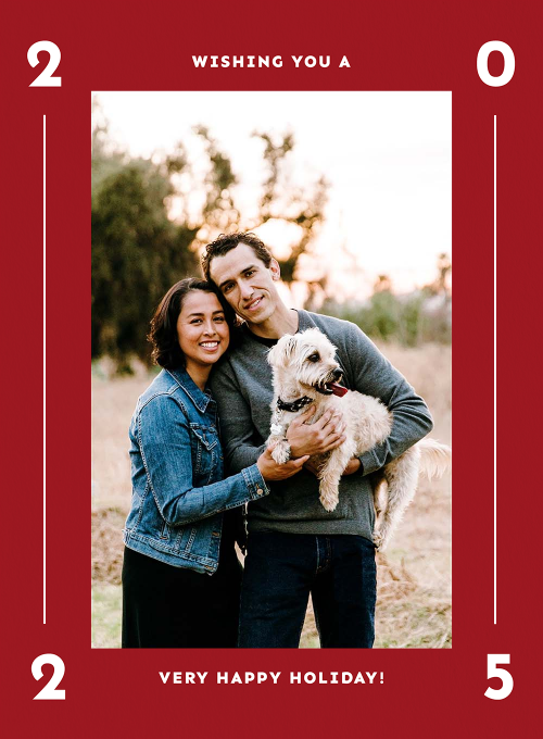 Red A Year to Remember (Photo) - design_your_own_cards - Card