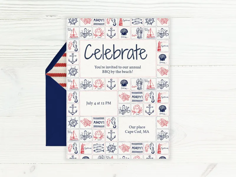 Ahoy There! - featured - Invitation