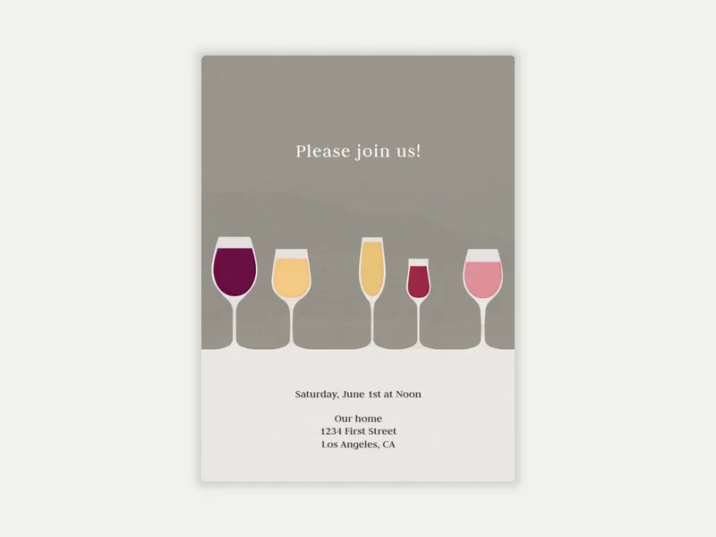 Five Glass Cheers - cocktail_party - Invitation