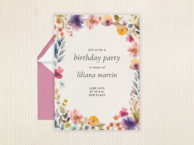 Baby Blossoms - sweet_sixteen - Invitation