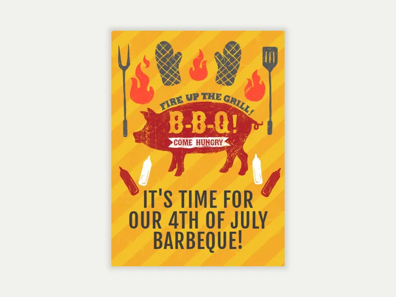 Backyard BBQ - featured - Invitation