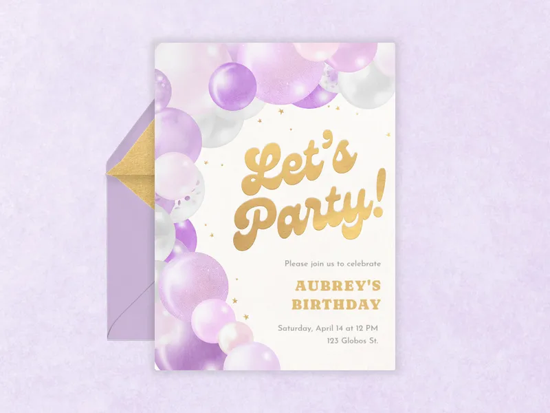 Balloon Arch - tween_birthday - Invitation