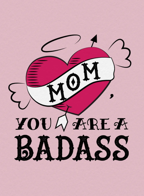 Badass Mom - mothers_day_cards - Card