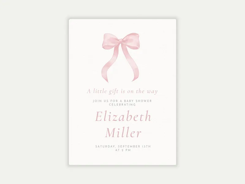 A Little Gift - baby_shower - Invitation