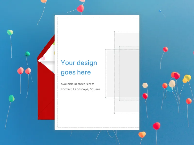 Upload Your Own Design (Birthday Balloons) - birthday_forkids - Invitation